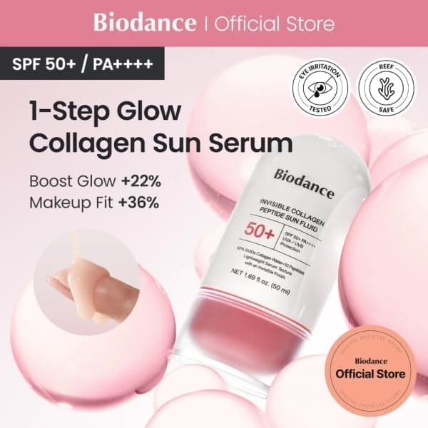SPF 50+ PA++++ | Invisible Collagen Peptide Sun Serum